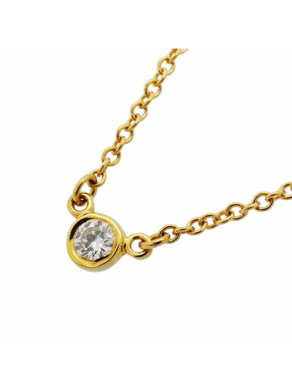 Tiffany & Co Necklace by the Yard Yellow Gold Diamond